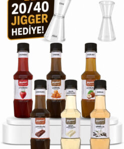 Saphori 6’lı Aromalı Kokteyl Şurubu Kahve Şurubu Seti 6 x 250 ML- 1500 ML