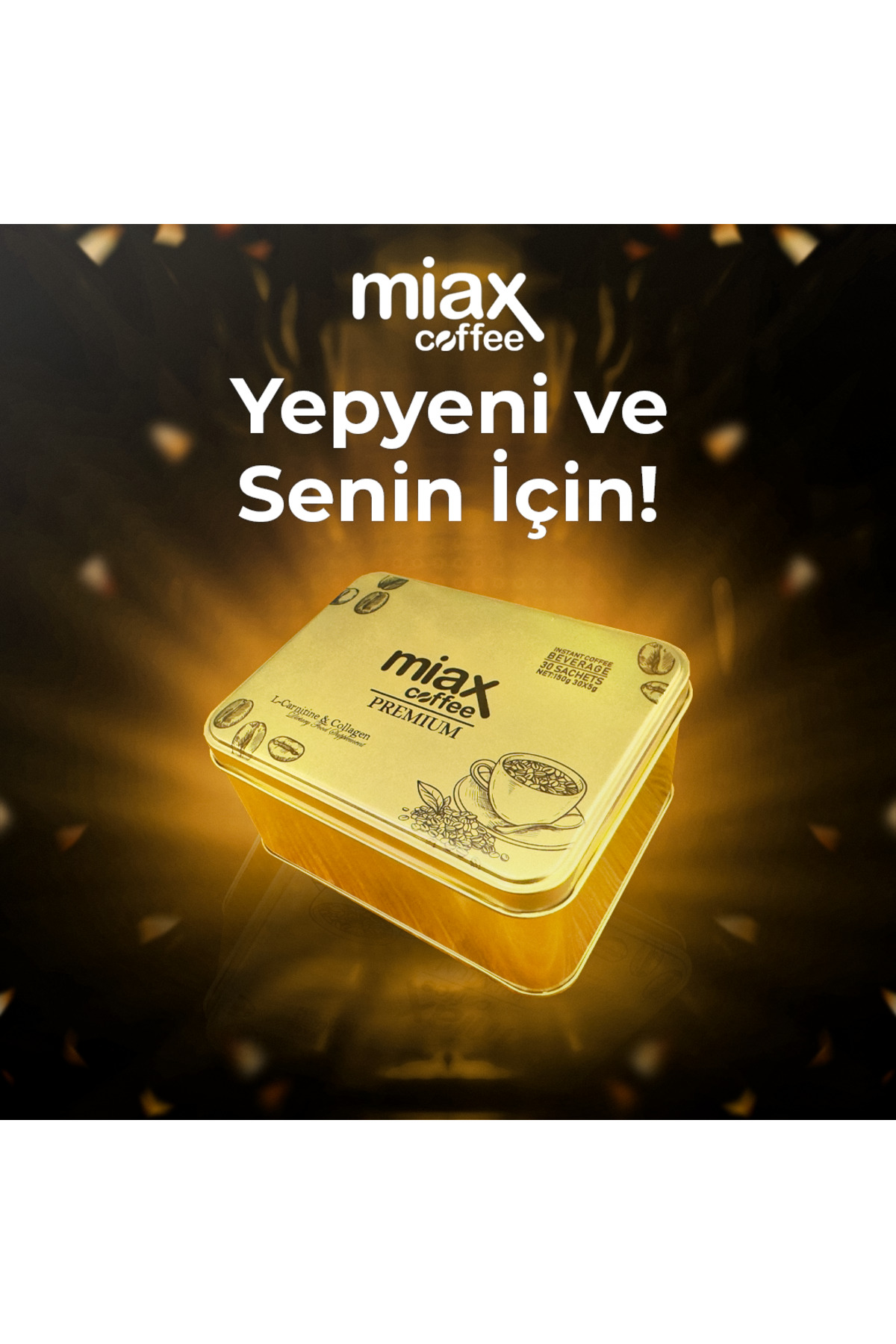 Miax Coffee Premium 1 Aylık Paket ( 30 Adet Şase )