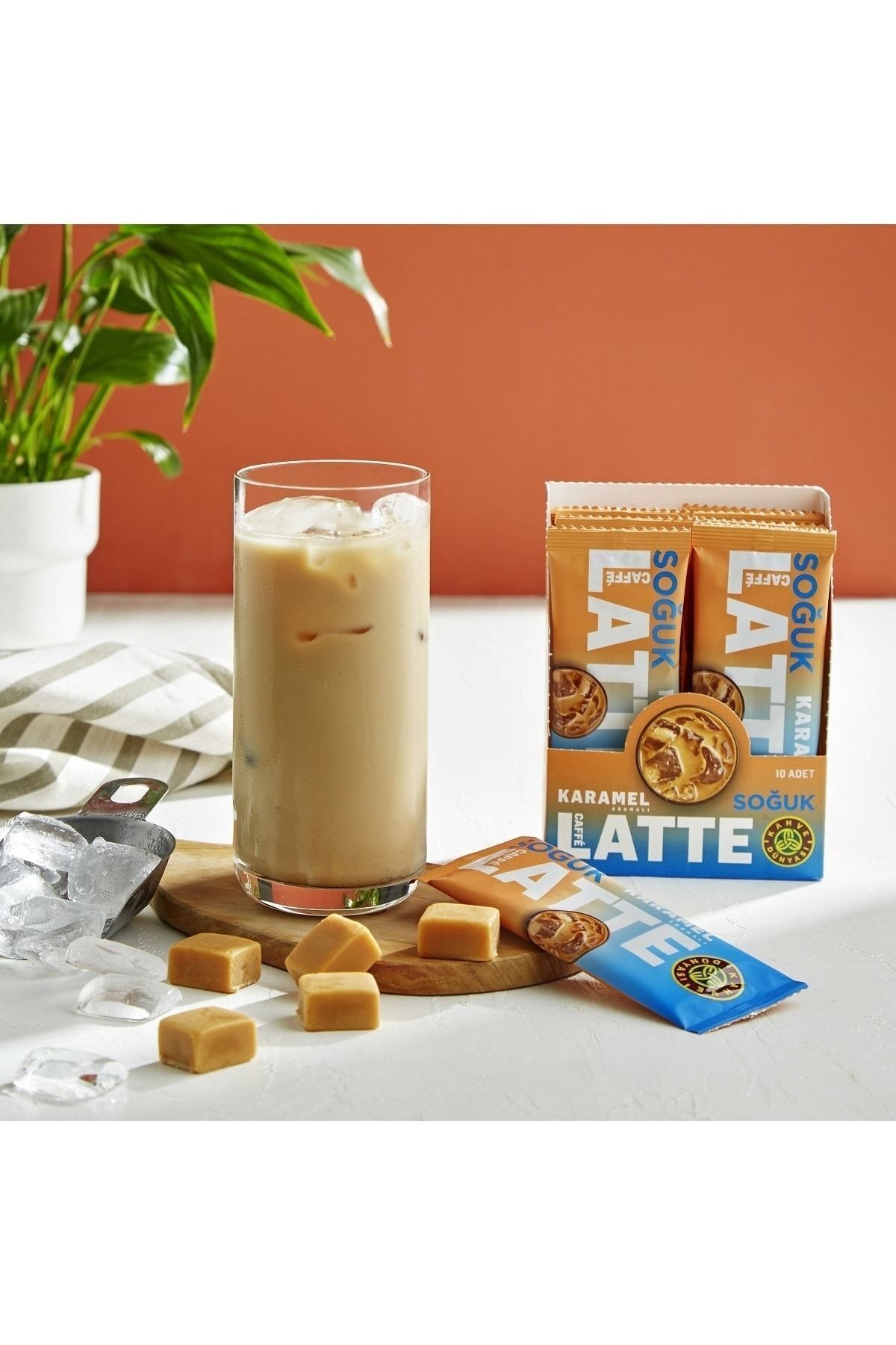 Kahve Dünyası Özel Seri Soğuk Karamel Aromalı Caffe Latte 10'lu