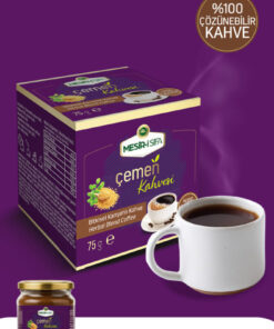 Alternative view of Mesirişifa Çemenli Bitkisel Kahve Bitkisel Karışımlı Çözünebilir Yumuşak İçim Çemen Kahvesi 75gr