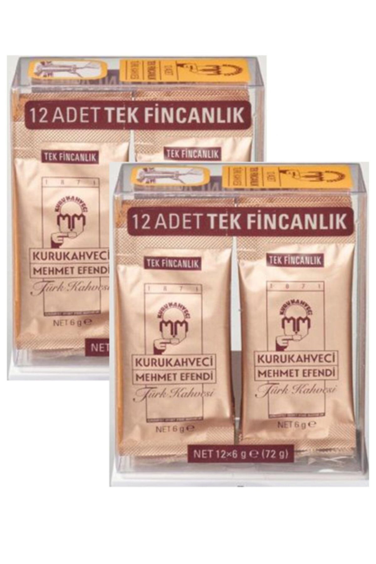 Mehmet Efendi Kurukahveci Türk Kahvesi Tek Fincanlık 6 gr x 24