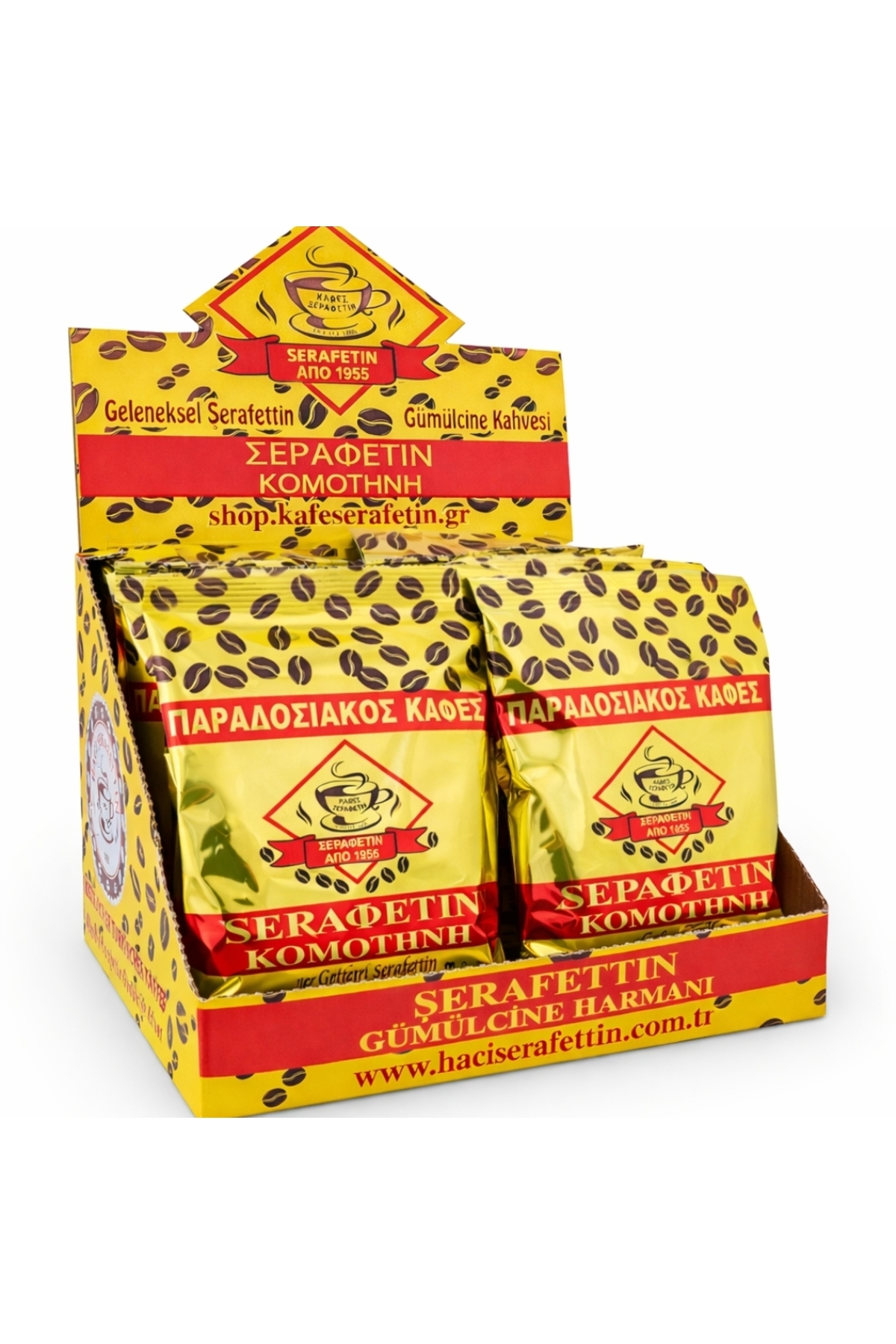 Şerafettin Komotini 100gr X 10 Adet Gümülcine Türk Kahvesi Vakumlu