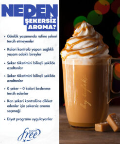 By Tüfekçi Gourmet Series Şekersiz Karamel Kahve Şurubu 750 ML | 0 Şeker 0 Kalori | Şurup Pompası - Görsel 3
