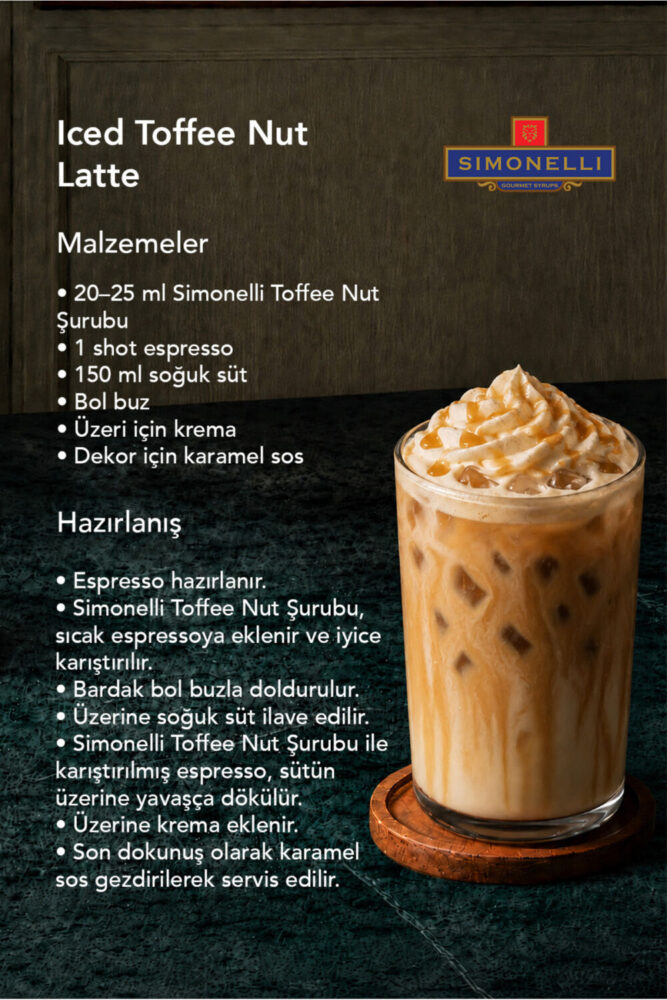 Simonelli Kahve Şurubu Toffee Nut Aromalı 70 CL + POMPA Simonelli - Görsel 2