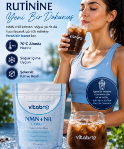 Vitabro NMN NR Kahve 150 g 30 Servis Şekersiz Modern Kahve Karışımı - Görsel 3