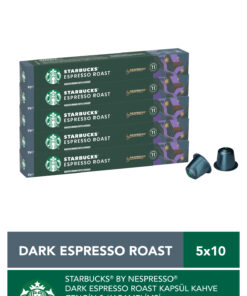 Starbucks Nespresso Uyumlu Kapsül By Nespresso Dark Espresso Roast Kapsül Kahve 5 X 10 adet