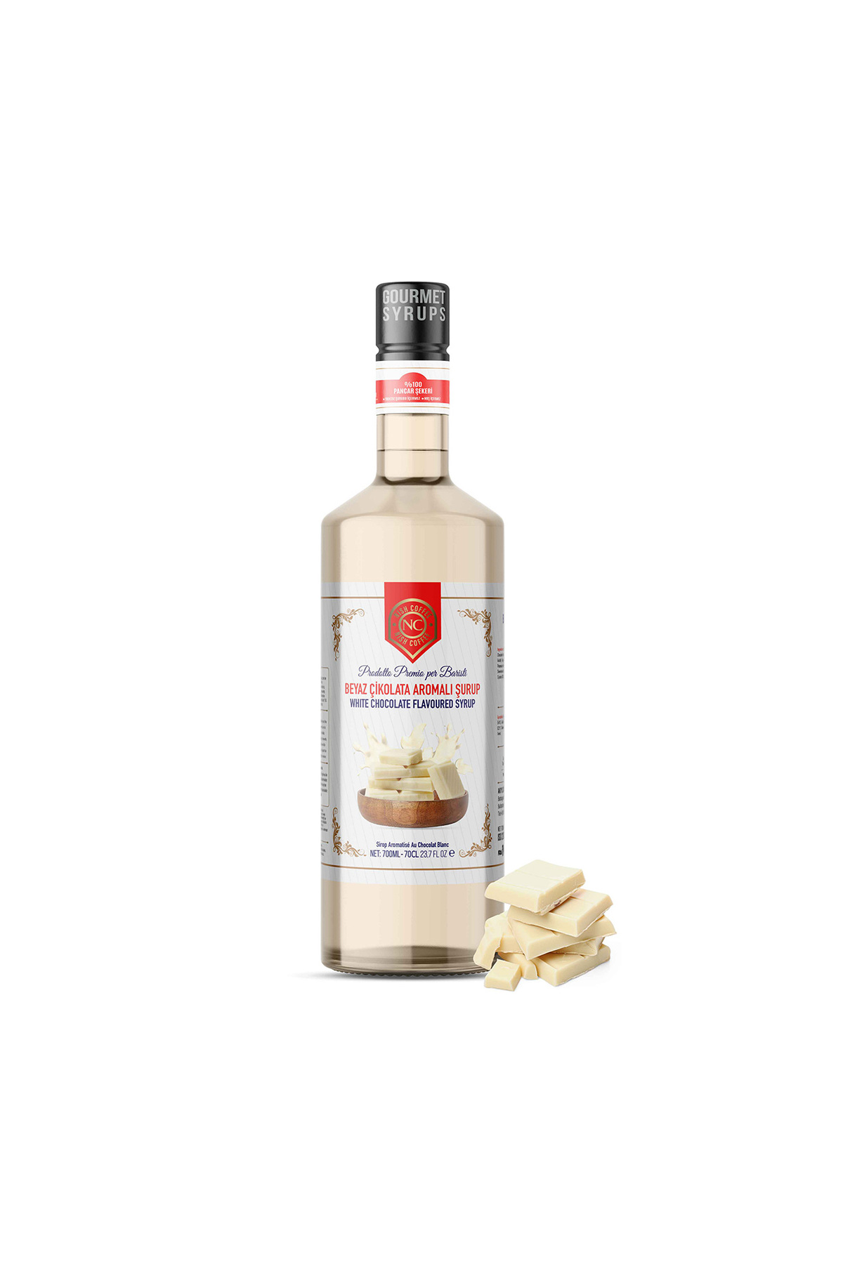 Nish Coffee Nish Beyaz Çikolata Aromalı Şurup 700 ML - Pet Şişe