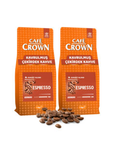 Cafe Crown Çekirdek Kahve 2x1kg (Medium Roast, Sunset Blend,Espresso)