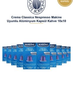 Caffe Borbone Crema Classica Nespresso Makine Uyumlu Alüminyum Kapsül Kahve 10x10