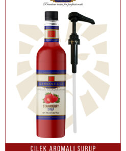 Simonelli Kahve Ve Kokteyl Şurubu Çilek Aromalı 700 ml Pompa Hediyeli
