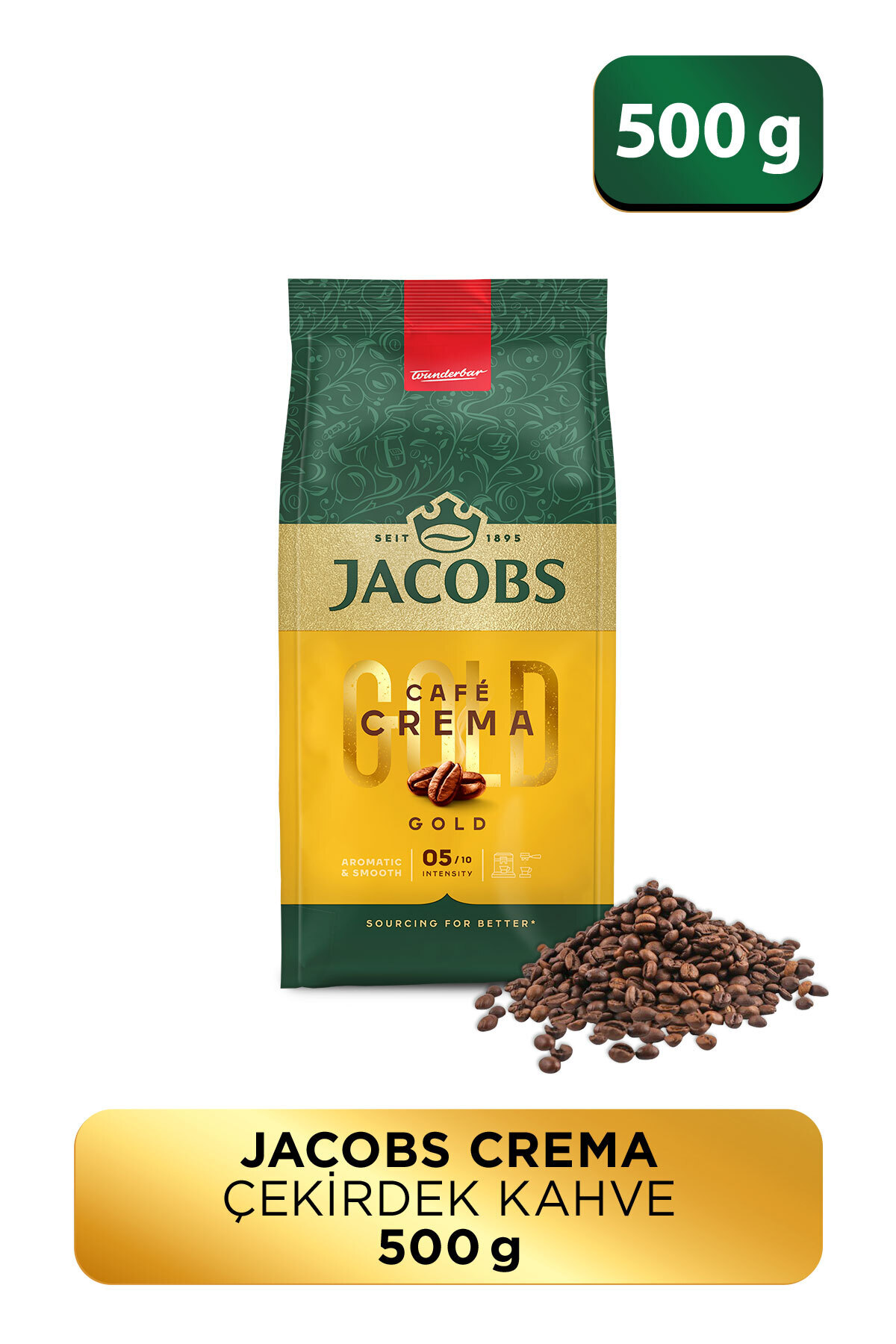 Jacobs Cafe Crema Çekirdek Kahve 500gr