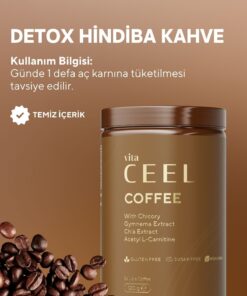 Vita Ceel Hindiba Kahvesi Gimneya Ekstresi, Chia Ekstresi, L-Karnitin İçeren Detox Kahve-Yumuşak İçim-120 gr - Görsel 3