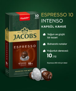 Alternative view of Jacobs Espresso 10 Intenso Nespresso Uyumlu Alüminyum Kapsül Kahve 10 Adet X 5 Paket