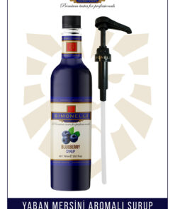 Simonelli Kahve Ve Kokteyl Şurubu Yaban Mersini Aromalı 700 ml Pompa Hediyeli