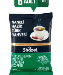 Alternative view of Shazel Naneli Hazır Türk Kahvesi 100g X 6 Adet (AROMALI)