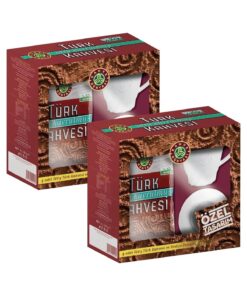 Kahve Dünyası Türk Kahvesi Orta Kavrulmuş 4X100 G + Fincan Hediyeli x 2 Adet