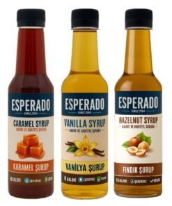 ESPERADO Şekersiz (Sugar Free) Vanilya-karamel-fındık Aromalı Kahve Şurubu 250 ml X 3 Adet - Görsel 3