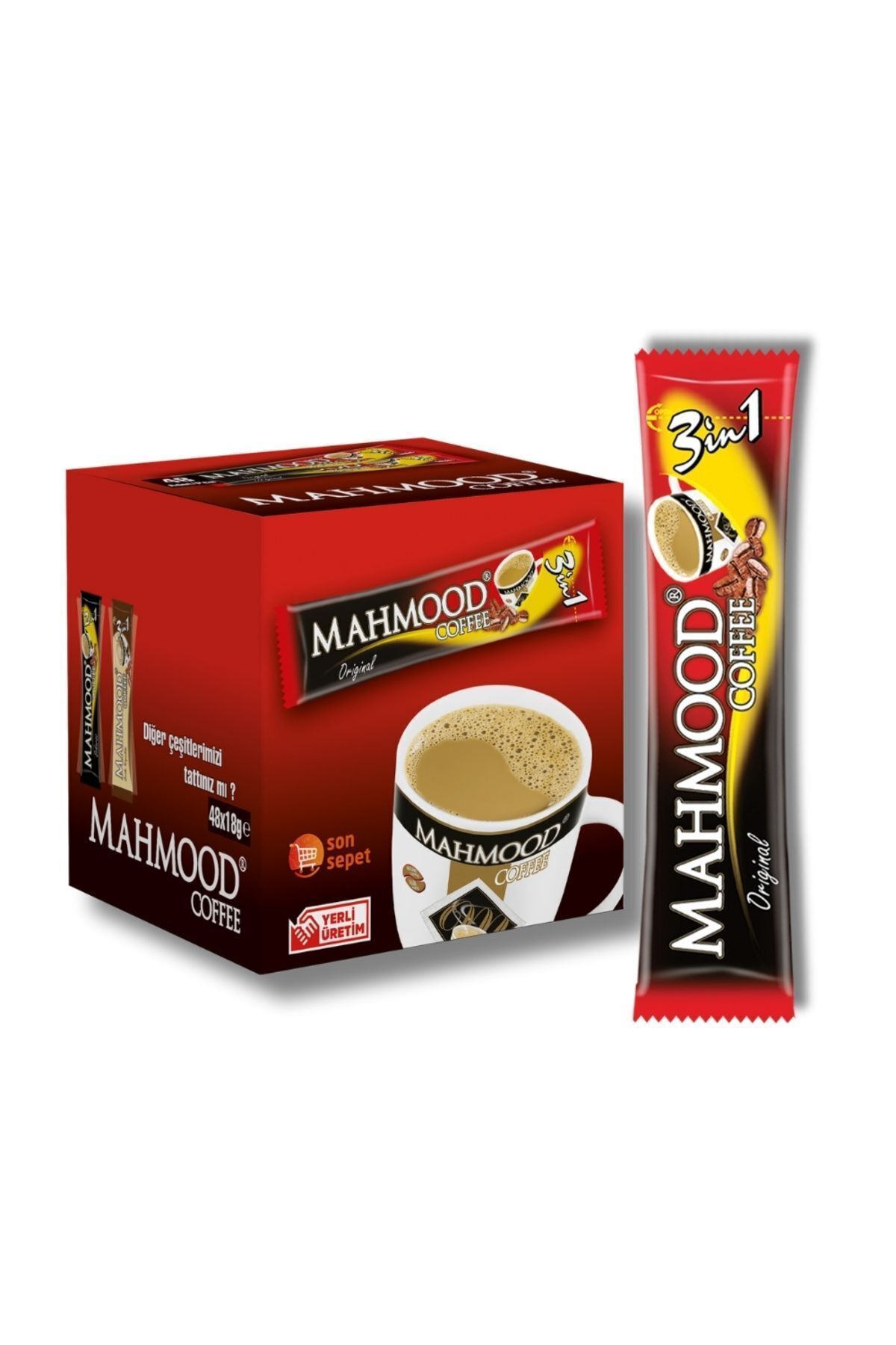 Mahmood 3ü 1 Arada Hazır Kahve 48 Adet X 18 gram