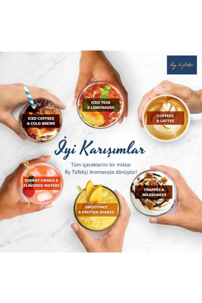 By Tüfekçi Gourmet Series Çikolatalı Cookies Aromalı Kokteyl, Pasta Ve Kahve Şurubu 60ml – (PANCAR ŞEKERİ) - Görsel 2