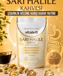 Vitabro Sarı Halile Kahvesi 150 g 30 Servis Şekersiz Hafif İçimli Bitkisel Kahve