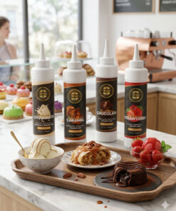 By Tüfekçi 4’lü Dekor Sos Avantajlı Paket 750 Gr x 4 | Çilek, Karamel, Çikolata, Beyaz Çikolata Tatlı ve Pasta Sosu - Görsel 3