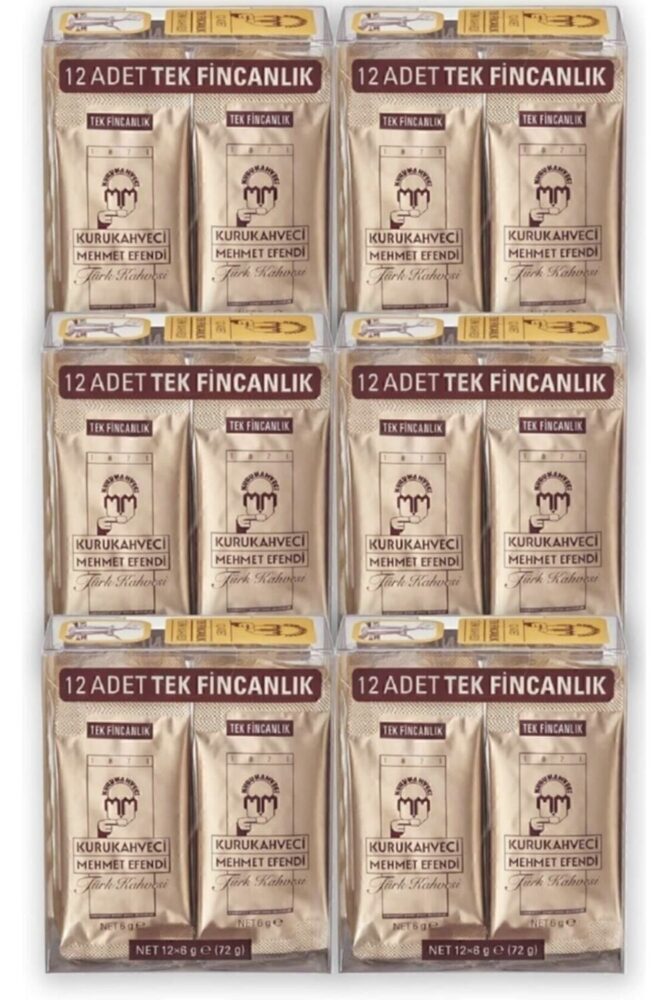Mehmet Efendi MEHMETEFENDİ TEK FİNCAN KAHVE 6 GRAM 72 ADET