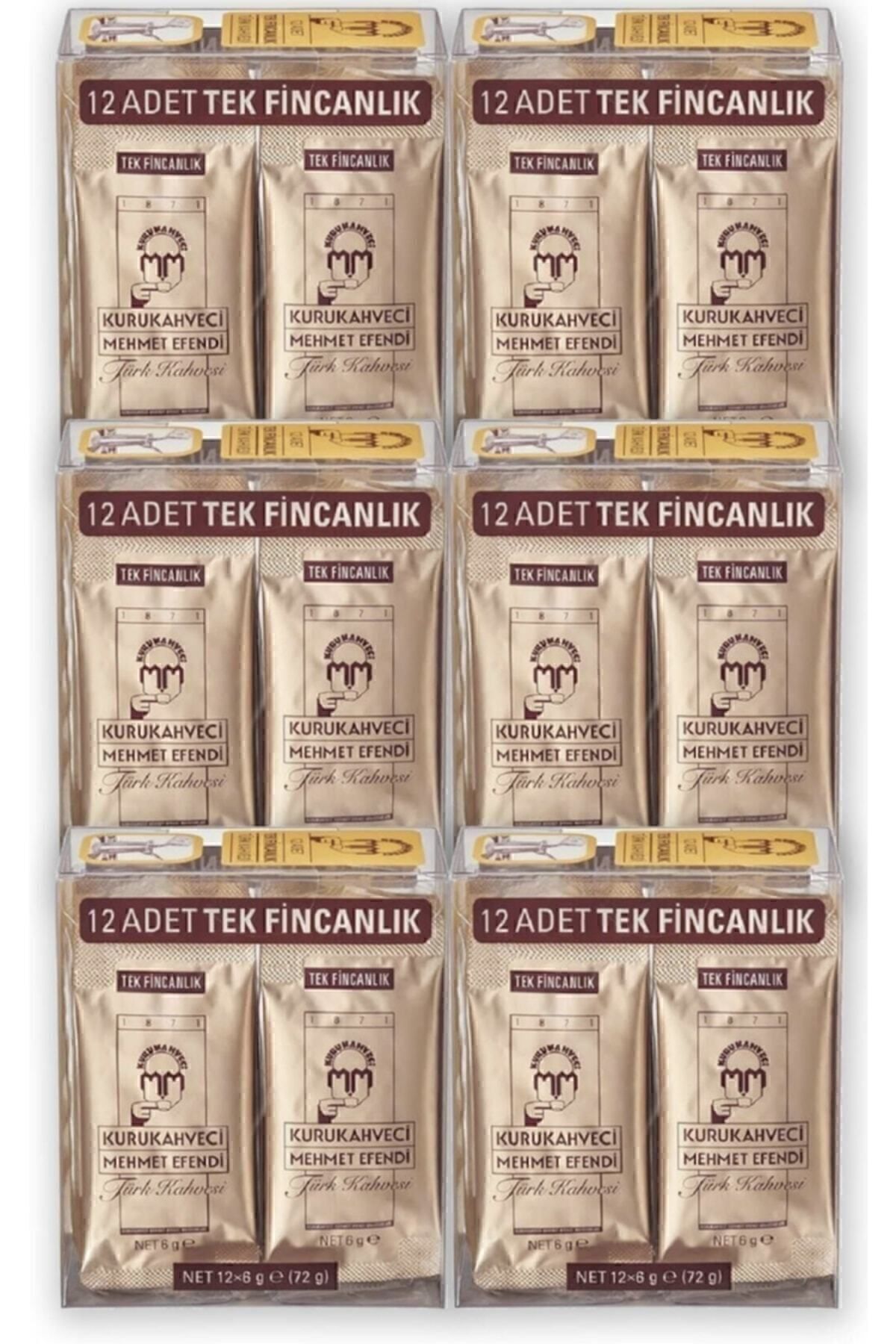 Mehmet Efendi MEHMETEFENDİ TEK FİNCAN KAHVE 6 GRAM 72 ADET