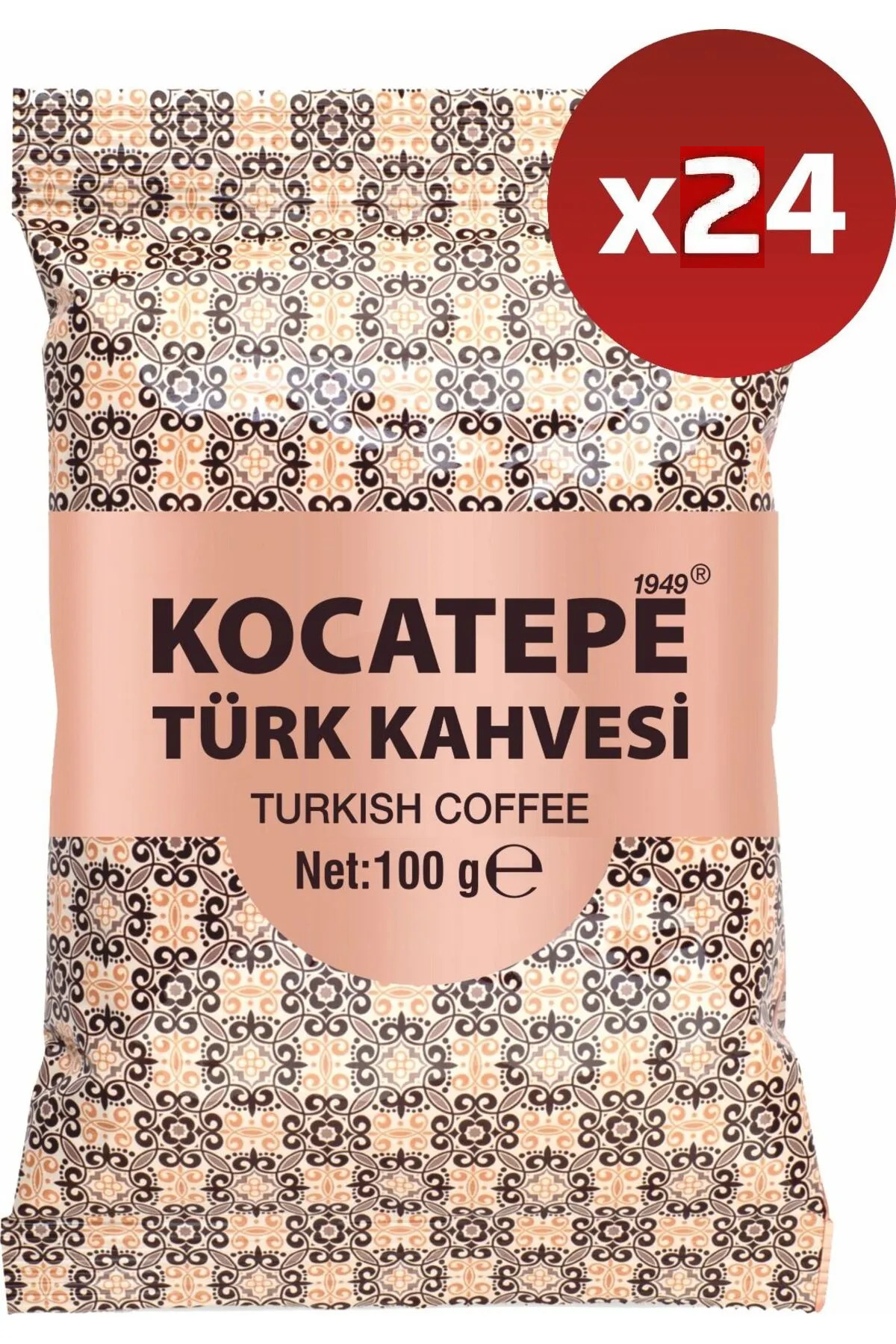KOCATEPE KAHVE Kocatepe Türk Kahvesi 100 gr 24 lü Paket ( 1 koli )