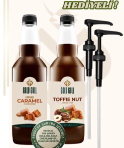 gold gull Toffee-Nut & Karamel Aromalı Kahve & Meyve Şurubu 2 x 700 ml.
