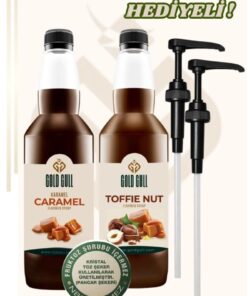 gold gull Toffee-Nut & Karamel Aromalı Kahve & Meyve Şurubu 2 x 700 ml.