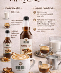 Alternative view of gold gull Toffee-Nut & Karamel Aromalı Kahve & Meyve Şurubu 2 x 700 ml.