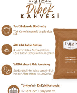 Tahmis Tek Paket Sade Dibek Türk Kahvesi 100 Gr