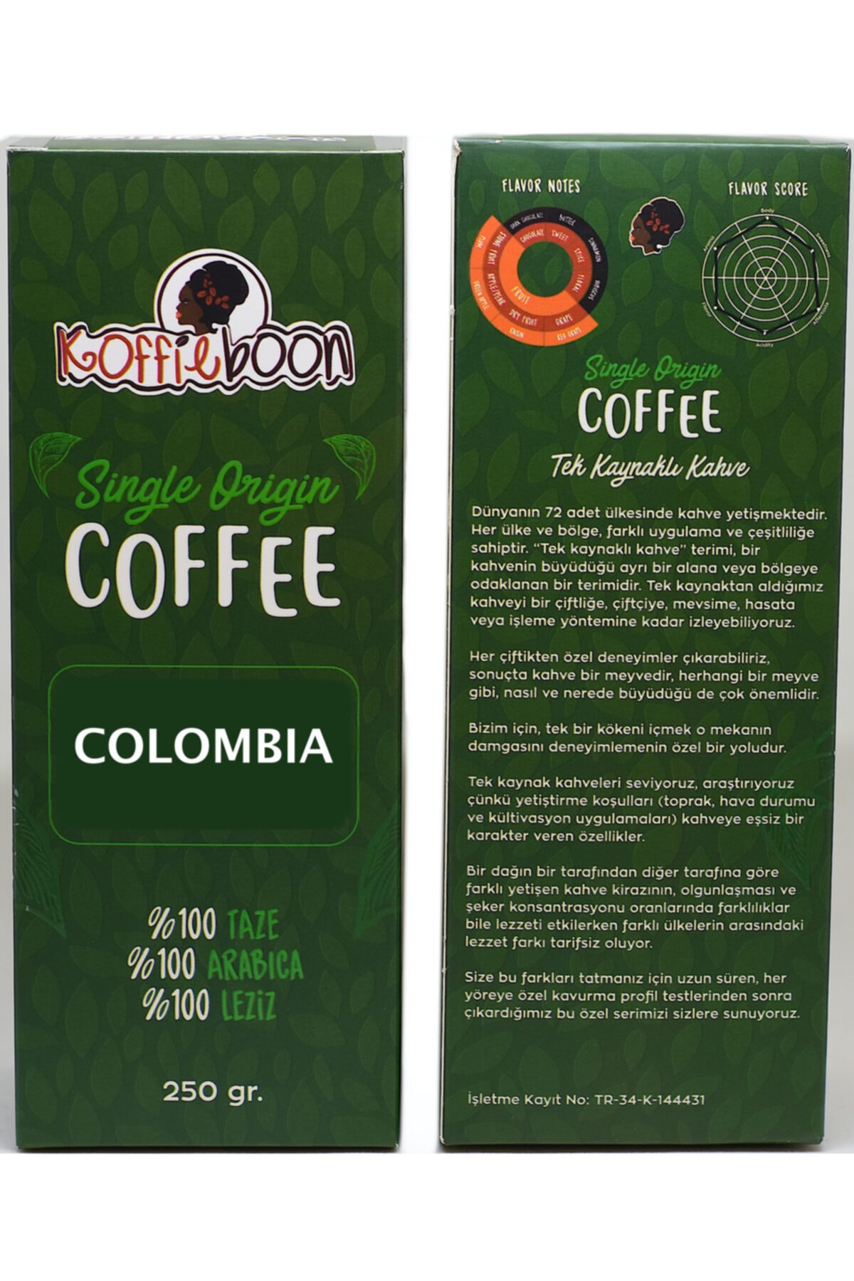 KOFFIEBOON Kolombiya Blend - 250 gr -