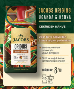 Alternative view of Jacobs Origins Uganda & Kenya Çekirdek Kahve 1 Kg