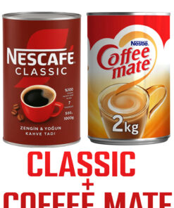 Nescafe Classic Teneke Kutu 1000 gr Coffee Mate 2000 gr Kahve Kreması