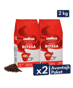 LavAzza Qualita Rossa Espresso Çekirdek Kahve 1 kg | 2'li Avantajlı Paket