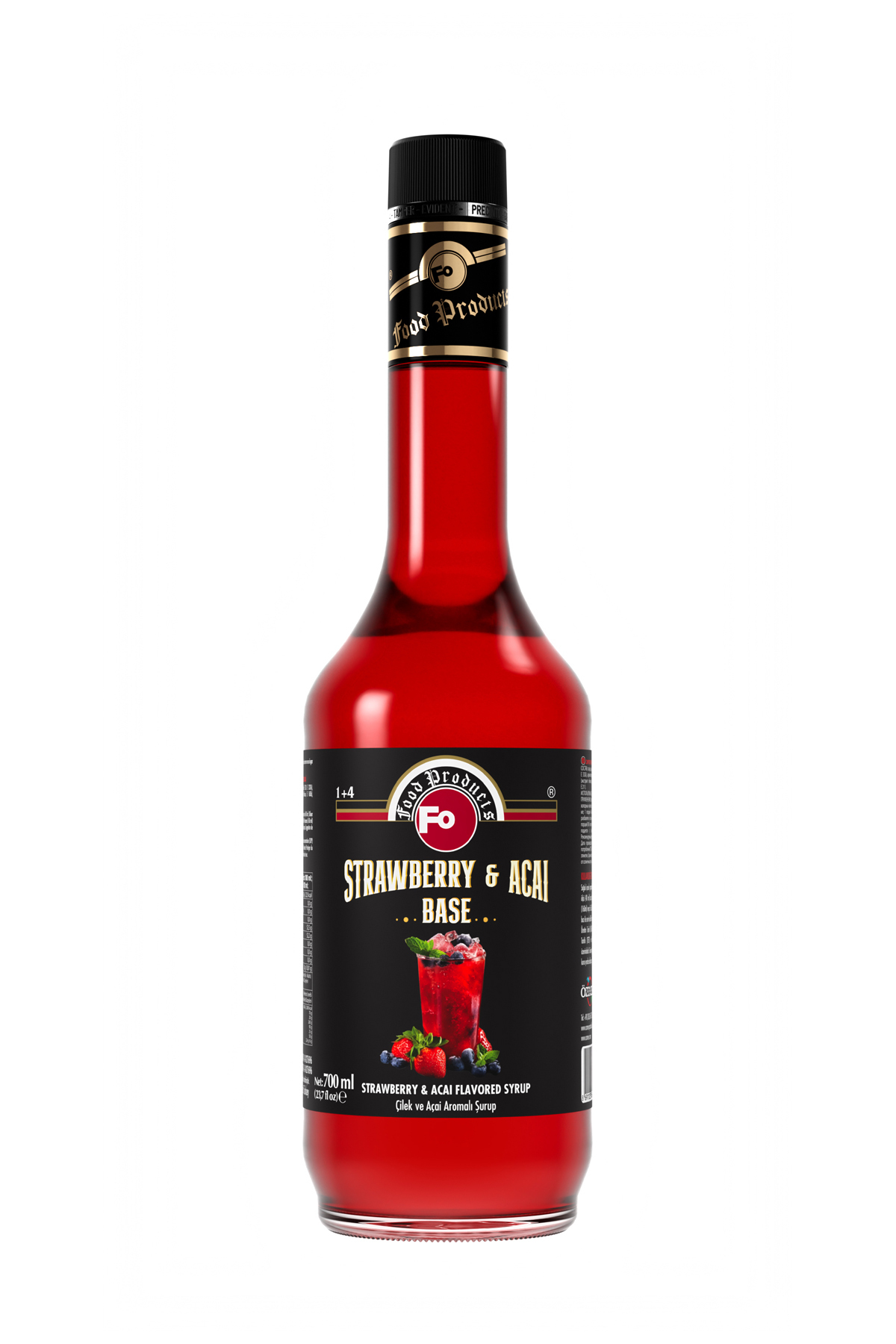 FO Çilek Aromalı Baz Şurup 700 ml