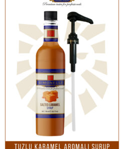 Simonelli Kahve Ve Kokteyl Şurubu Tuzlu Karamel Aromalı 700 ml Pompa