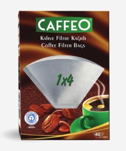 Caffeo Kahve Filtre Kağıdı Beyaz 1x4 | 40 Adet
