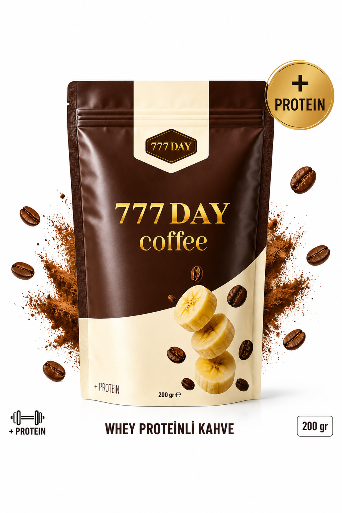 777 DAY Protein Coffee Hindibalı Muz Aromalı 200 gr