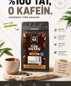 ANKA Coffee Kafeinsiz Öğütülmüş Türk Kahvesi 200g