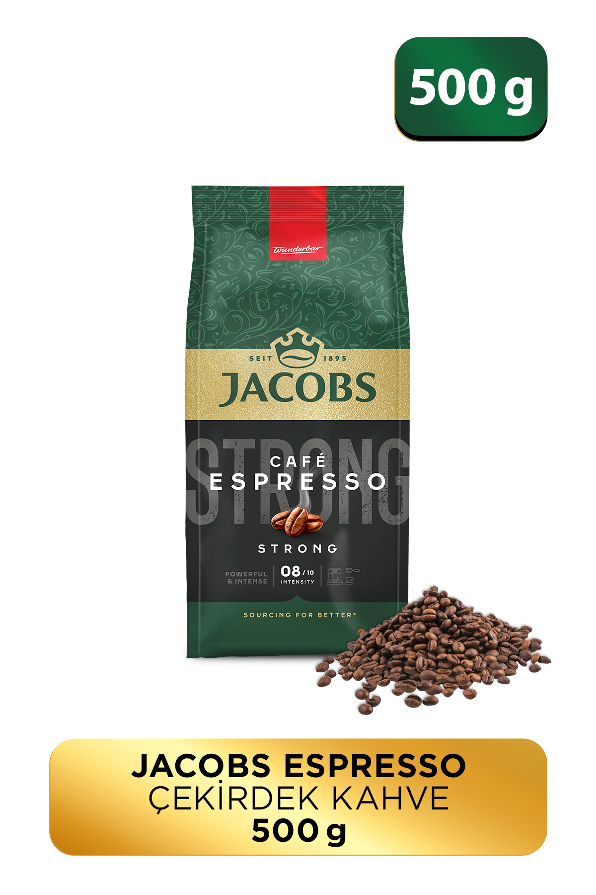 Jacobs Cafe Espresso Çekirdek Kahve 500gr