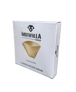 MOTİFİLLA 4 NUMARA KAHVE FİLTRE KAĞIDI 80 ADET KRAFT RENK ( KAHVERENGİ ) NO:4