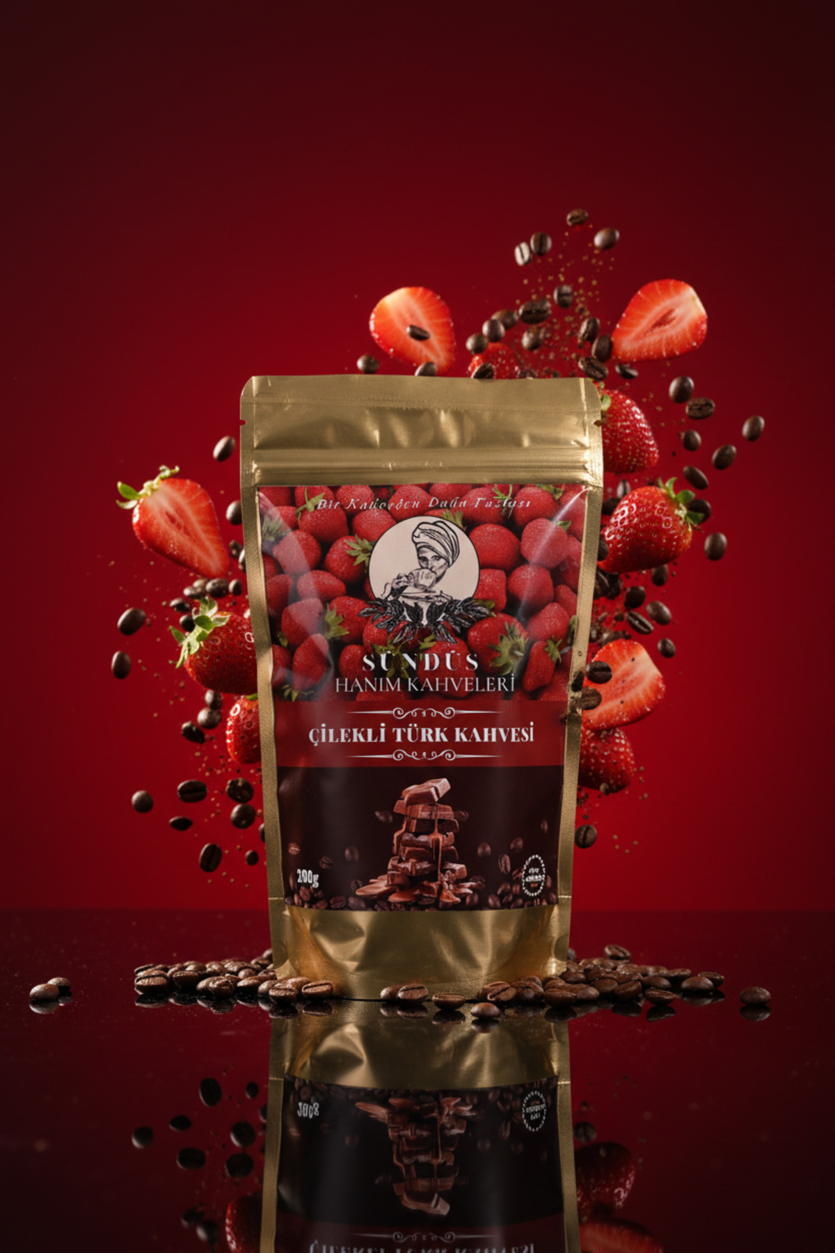 cafe milagroso ÇİLEKLİ TÜRK KAHVESİ 200g