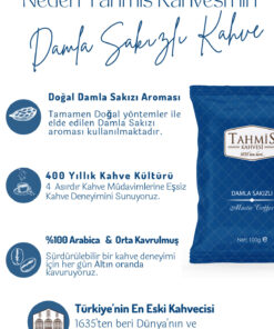 Tahmis Tek Paket Damla Sakızlı Türk Kahvesi 100 Gr