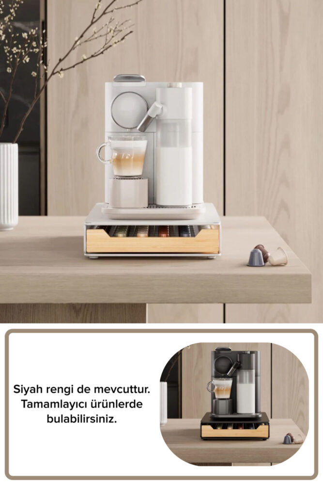 color house Kapsül Kahve Standı Nespresso Original Kapsül Ebatları Uyumlu Kahve Organizer ( Beyaz ) - Görsel 3