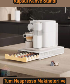 color house Kapsül Kahve Standı Nespresso Original Kapsül Ebatları Uyumlu Kahve Organizer ( Beyaz )