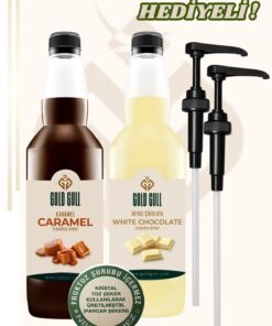 gold gull Beyaz Çikolata & Karamel Aromalı Kahve & Meyve Şurubu 2 X 700 Ml.