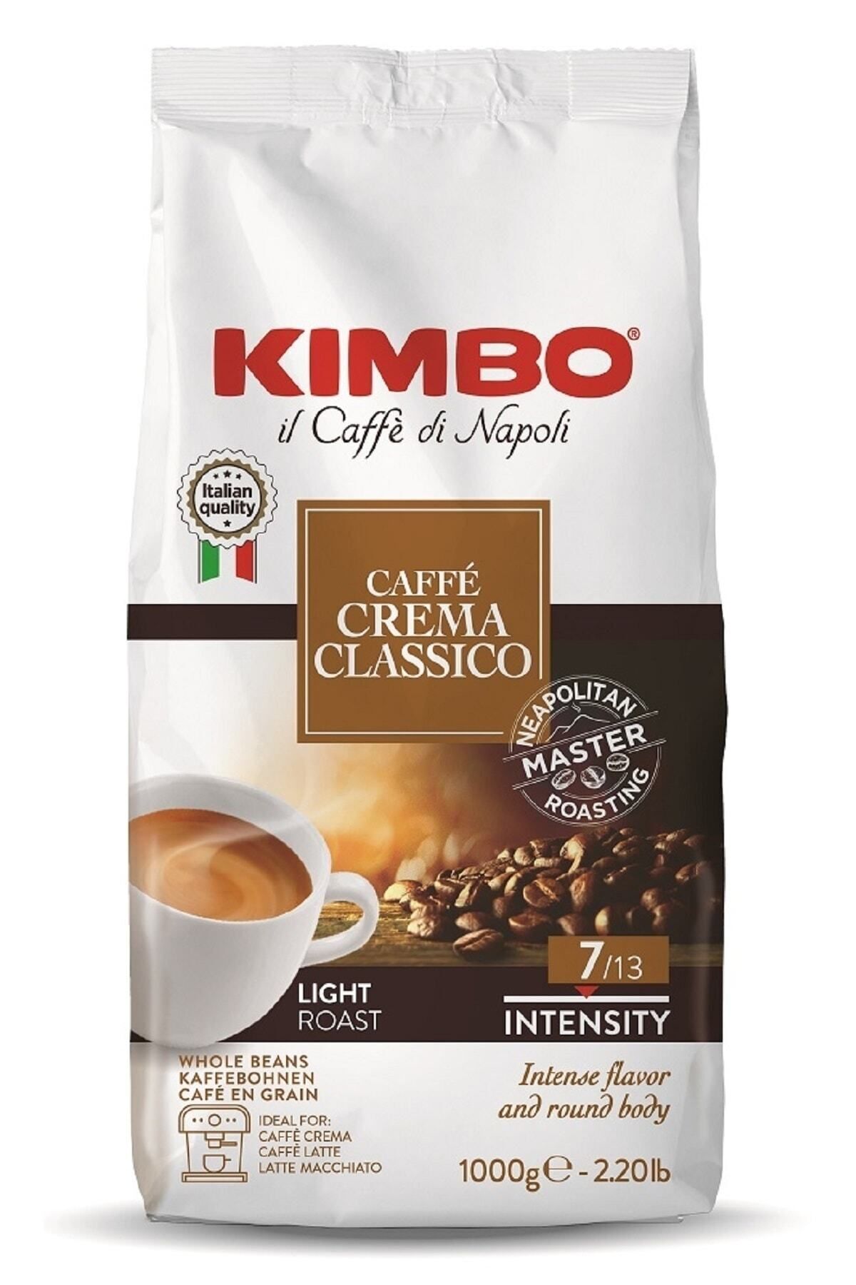 Kimbo Caffe Crema Classico Çekirdek Kahve (1000 gr)