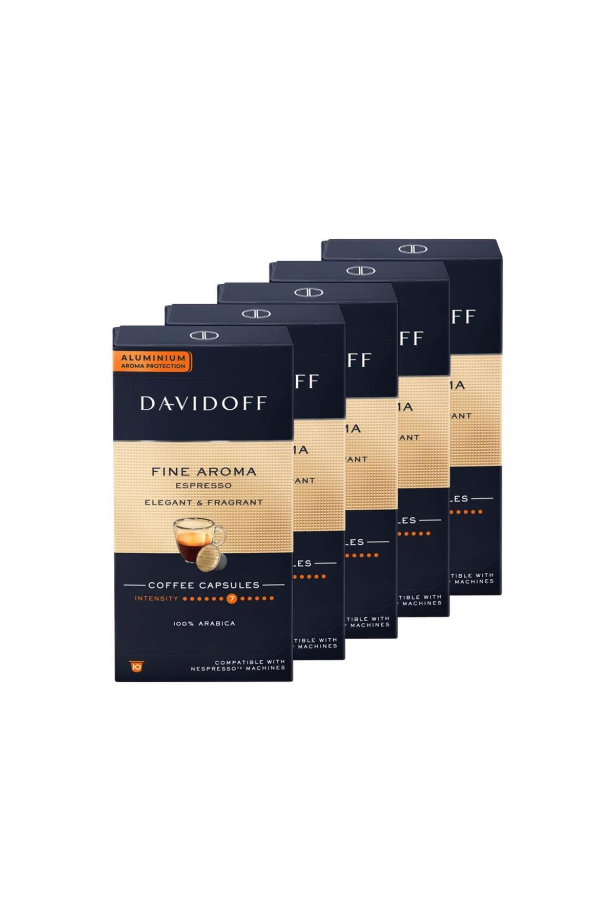 Davidoff Fine Aroma Espresso 5x10 Kapsül Kahve – Nespresso Uyumlu